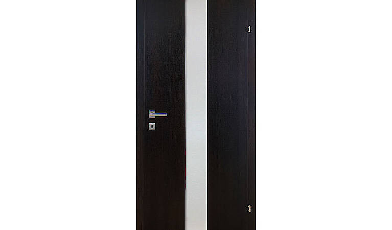 Breitfriesglas Eiche dunkel 8mm ESG Satinato